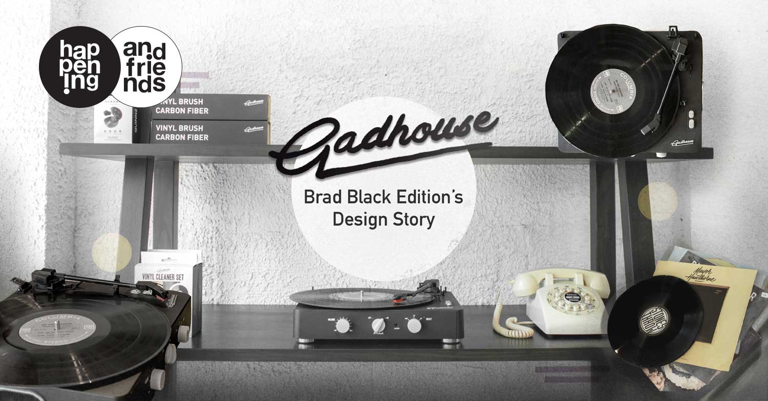 Gadhouse BRAD RETRO RECORD PLAYER ガッドハウス GADHOUSE - Brad Black Editions Design Story