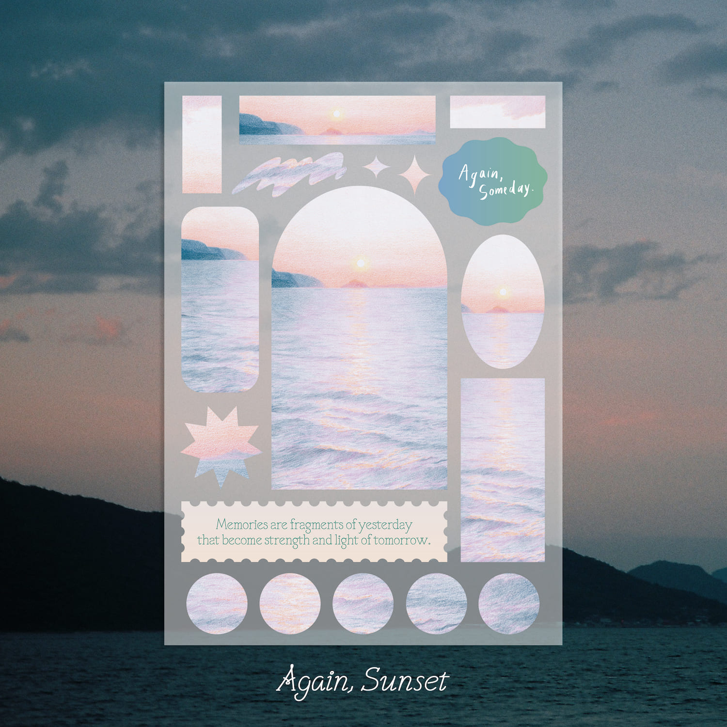 Again, Someday : Again, Sunset Sticker